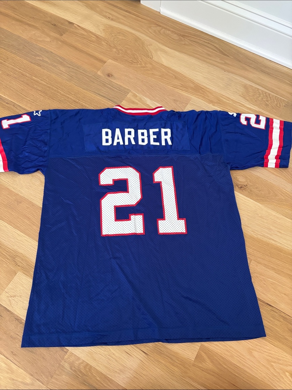NY Giants Tiki Barber Jersey Authentic Starer Jersey size Youth XL